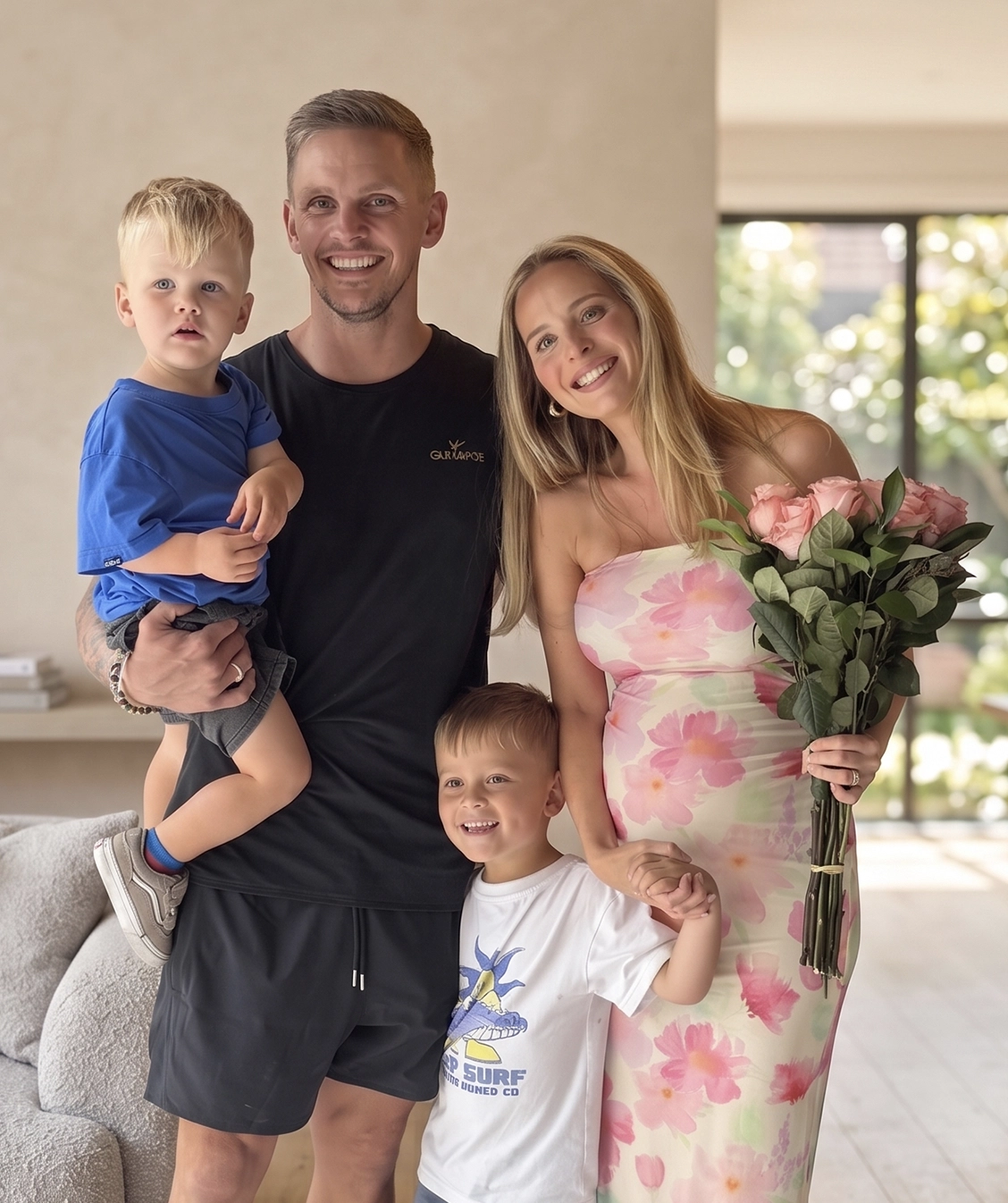 Paolo Resteghini, co-founder of rekupr, with his family
