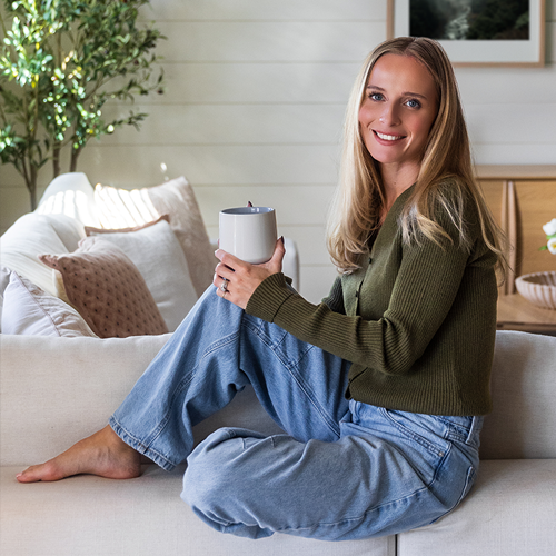 A rekupr customer at home after getting her ER bill corrected